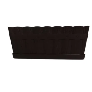 Jardinera c/base chocolate 34 cm