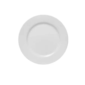 Plato Trinche 24 cm Nevada Blanco Loza