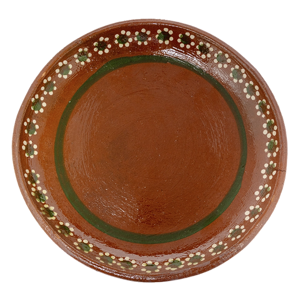 Plato Trinche 25 cm Barro Rústico