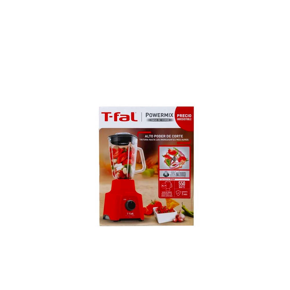 Licuadora 2 Velocidades Powermix Roja T-Fal