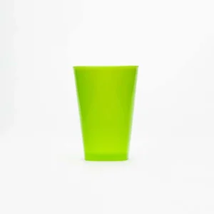 Vaso cuadrado verde 350 ml ARPLASA
