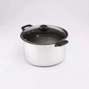 Olla recta plateada Ekco 24 cm