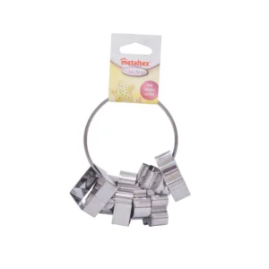 Juego 8 Cortadores Galletas Acero Inoxidable Metaltex