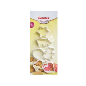 Juego 6 Cortadores Galletas Plástico Metaltex