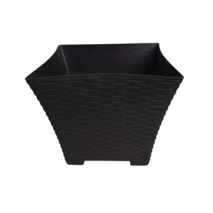 Maceta Rattan Gris Oxford 26cm Plástico La Ardilla