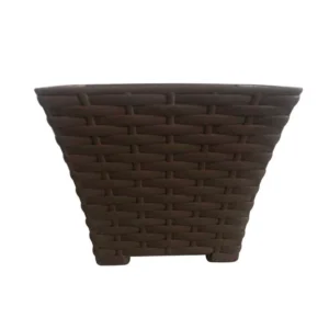 Maceta Rattan Chocolate 16cm Plástico La Ardilla