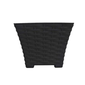 Maceta Rattan Cuadrada 16cm Gris Oxford Plástico La Ardilla