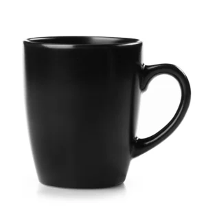 Taza Match 350ml Negro Cerámica Crown Baccara