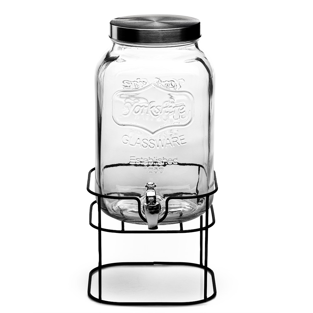 Dispensador Vitrolero Labrado 8L Vidrio Vittori