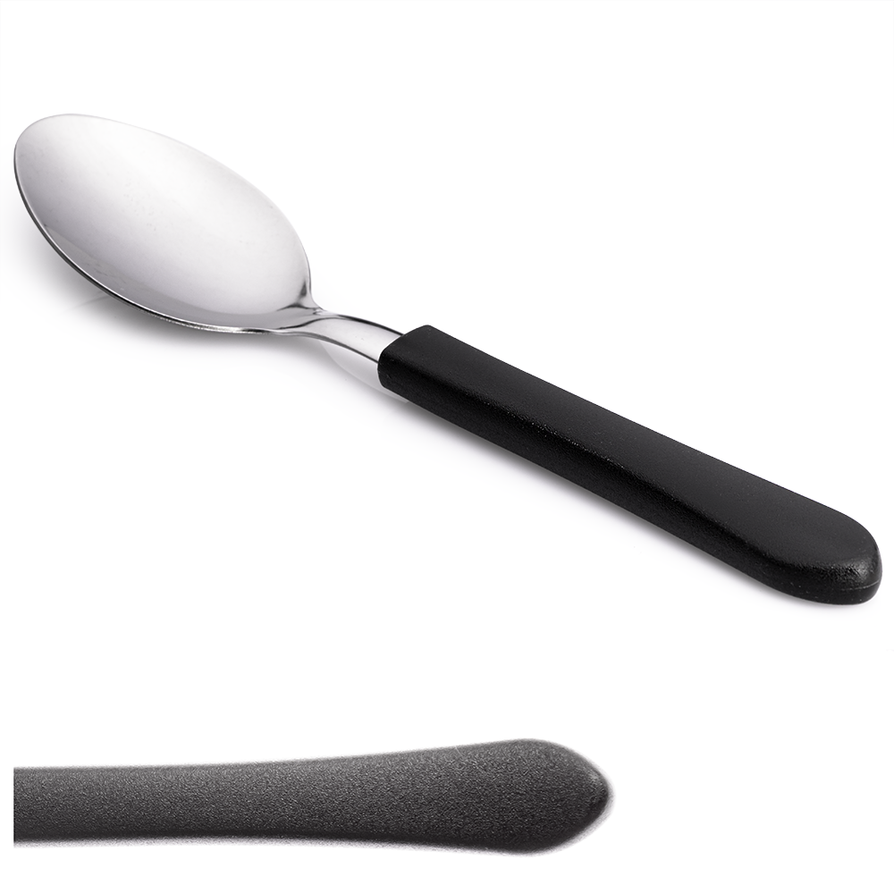 Cuchara Sopera Leme Negro 18.50cm Tramontina