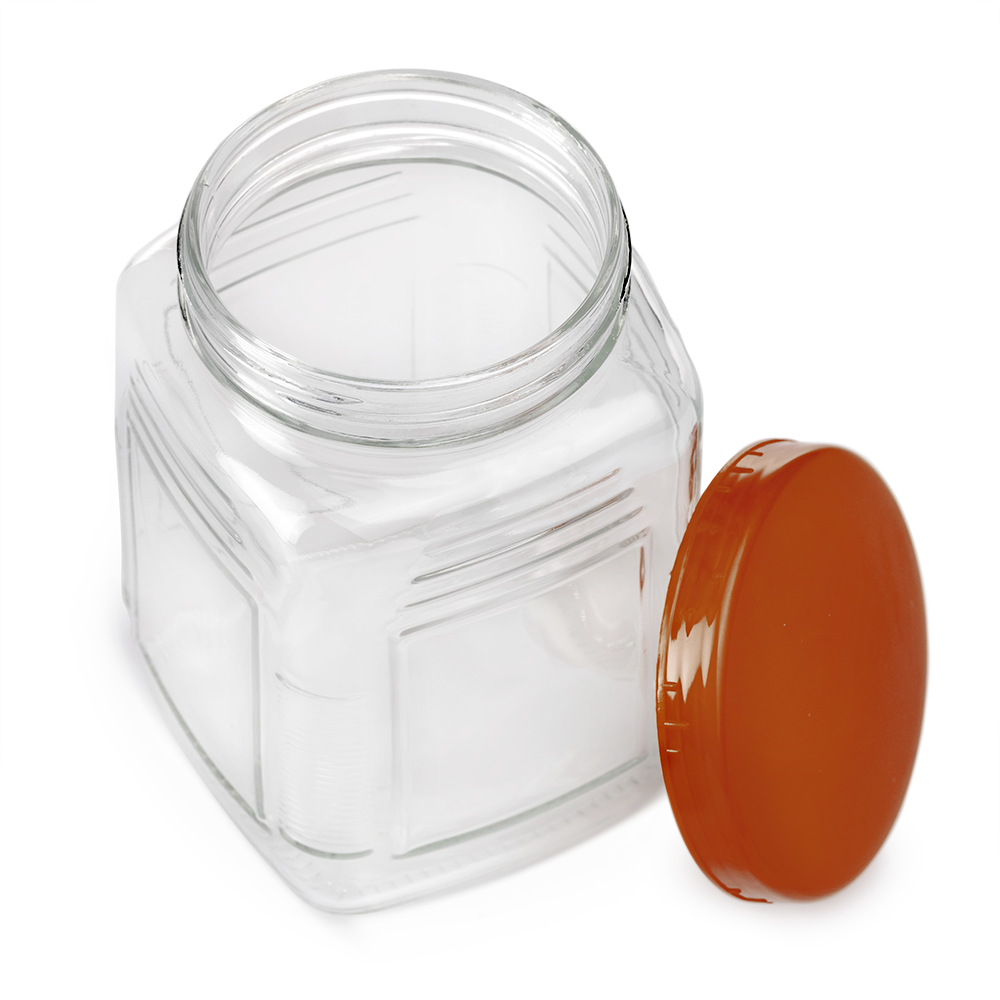 Brocal Cuadrado 800ml Vidrio Mittori - Imagen 2