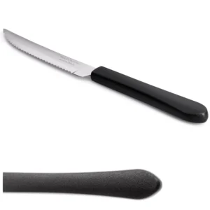Cuchillo Leme Negro Acero Inoxidable Tramontina