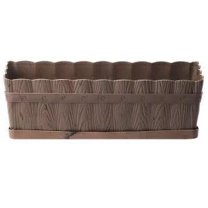 Maceta Jardinera Nogal 44x17 Plástico La Ardilla