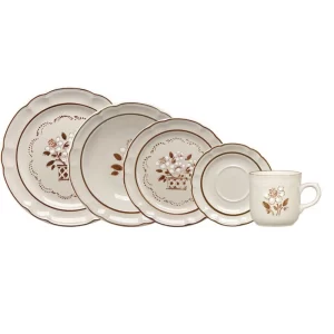 Vajilla 20pzas Flor de Otoño Santa Anita