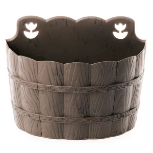 Maceta Pared Nogal 17x8cm Plástico La Ardilla