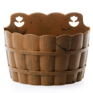 Maceta Pared Caoba 24x14cm Plástico La Ardilla