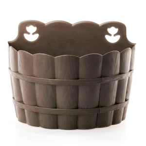 Maceta Pared Nogal 24x14cm Plástico La Ardilla