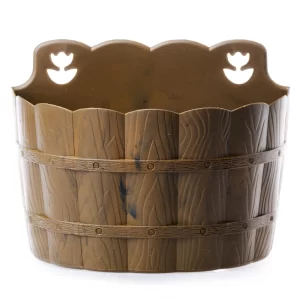 Maceta Pared Caoba 31x19cm Plástico La Ardilla