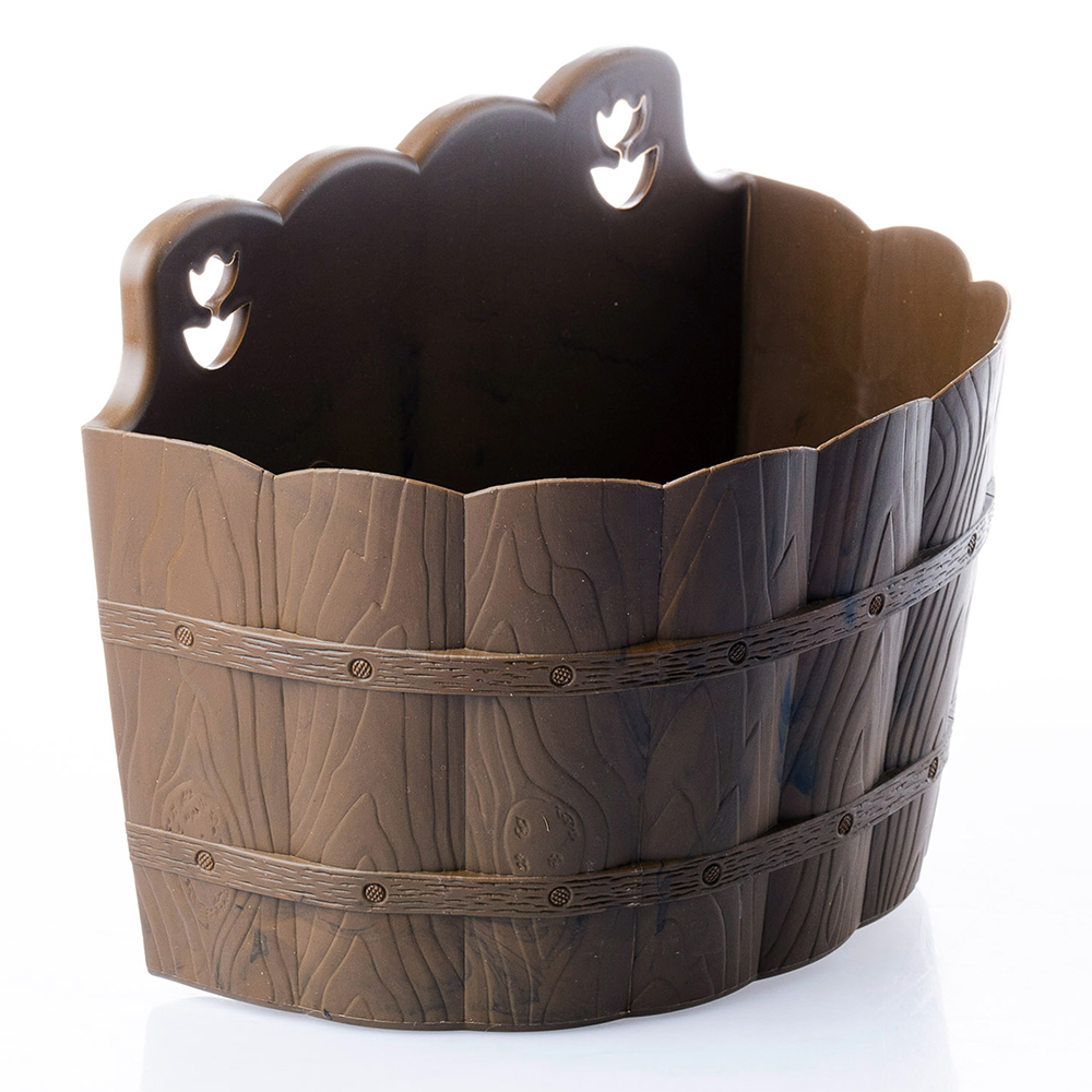 Maceta Pared Nogal 31x19cm Plástico La Ardilla - Imagen 2