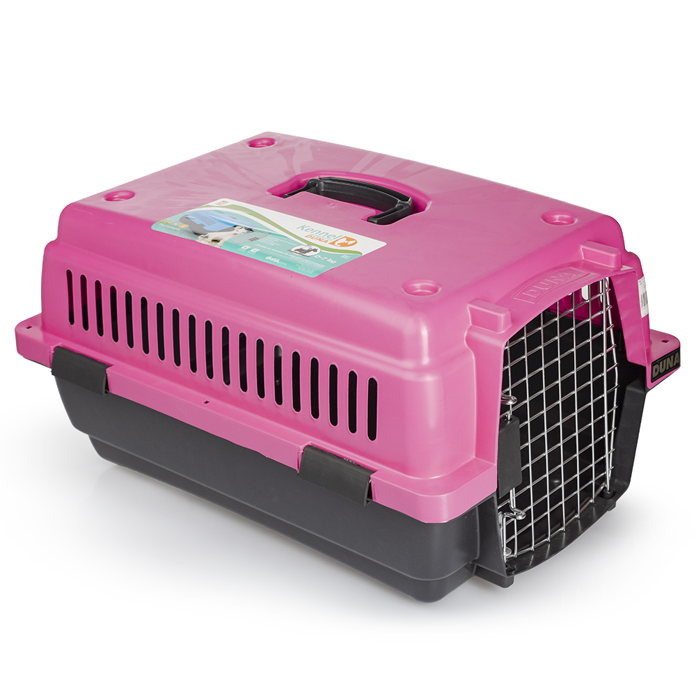 Casa Transportadora Para Perro Kennel Chica Rosa Duna - Imagen 2