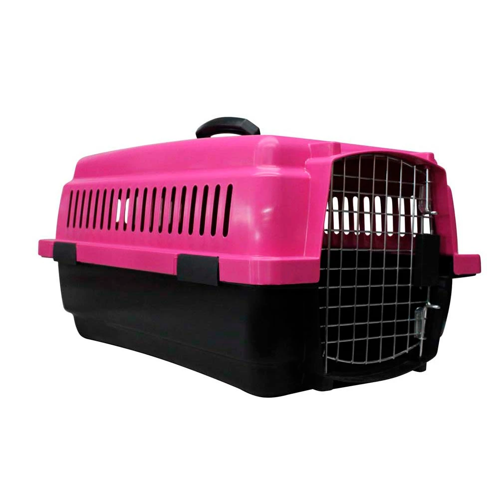Casa Transportadora Para Perro Kennel Chica Rosa Duna - Imagen 4