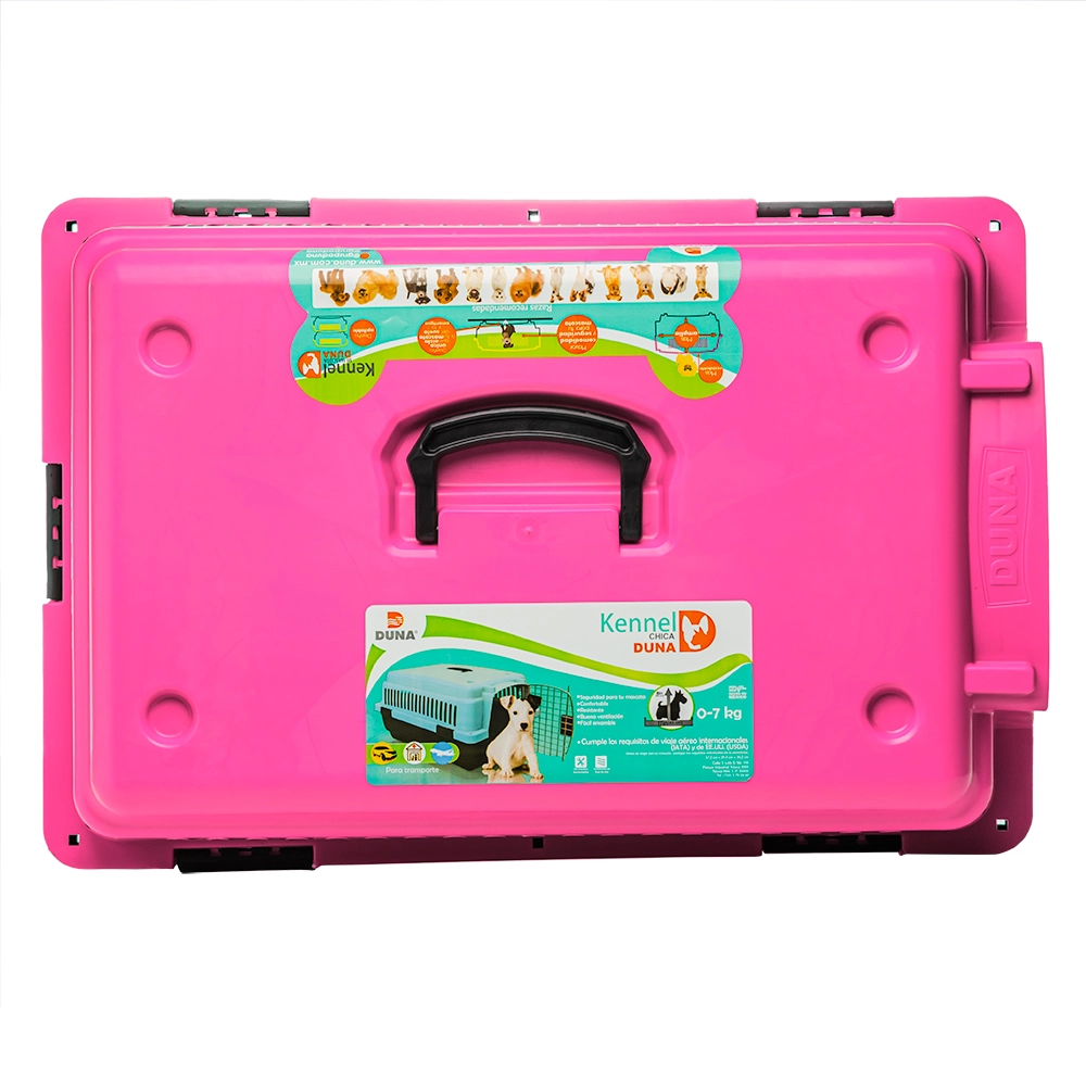 Casa Transportadora Para Perro Kennel Chica Rosa Duna - Imagen 6