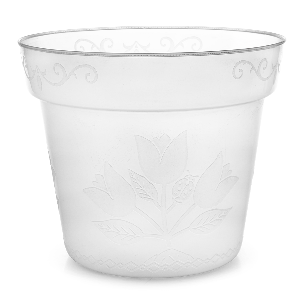 Maceta Orquídea 25cm Plástico Transparente