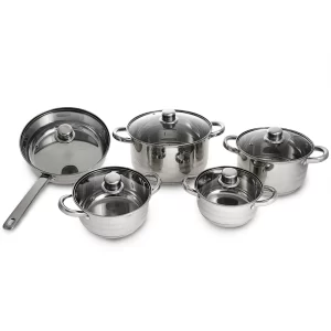 Batería 10 pzas. acero inox. Yajad