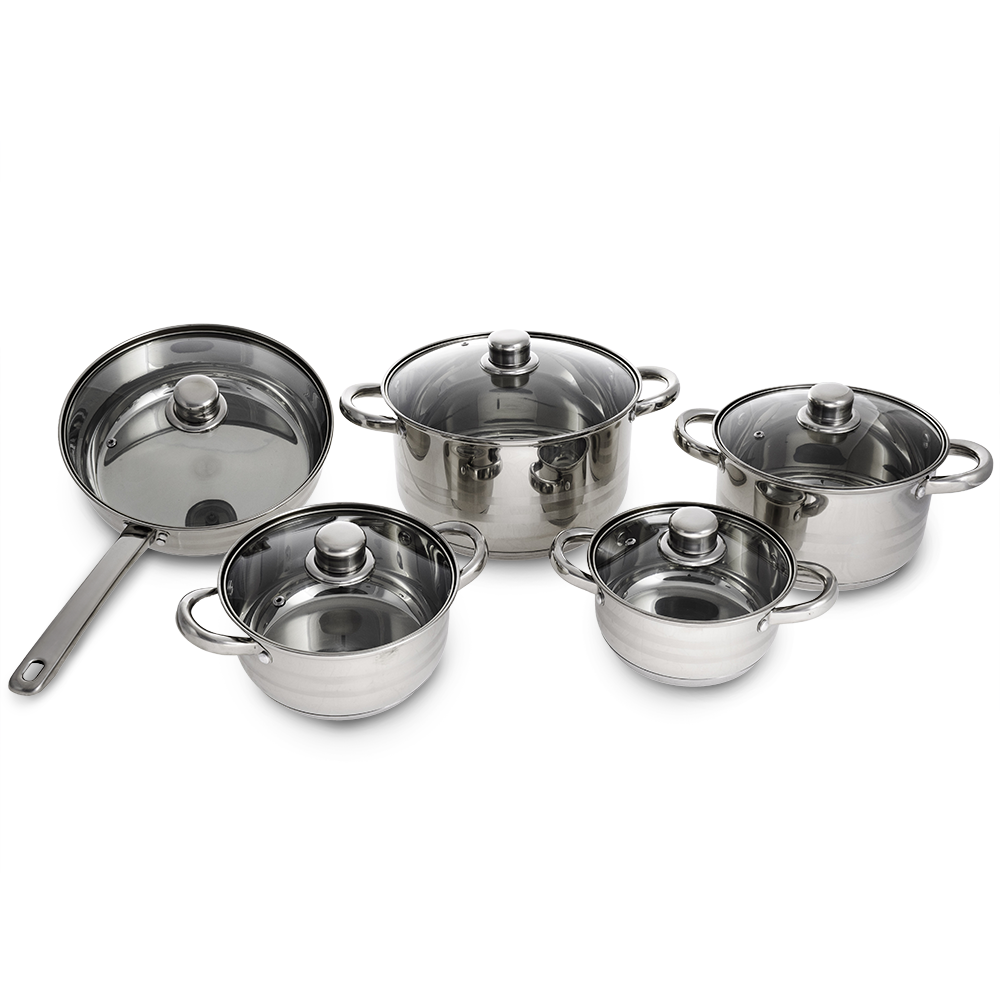 Batería 10 pzas. acero inox. Yajad