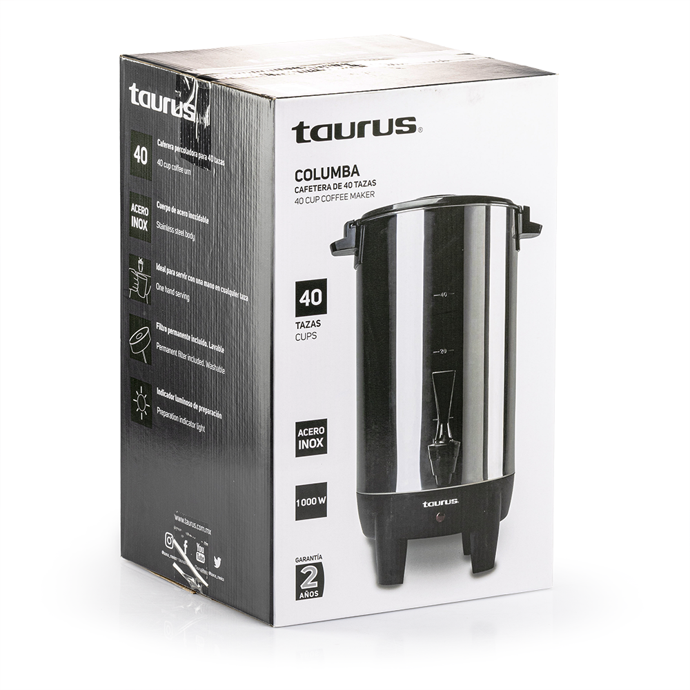 Cafetera Columba 40 Tazas Taurus 127 V