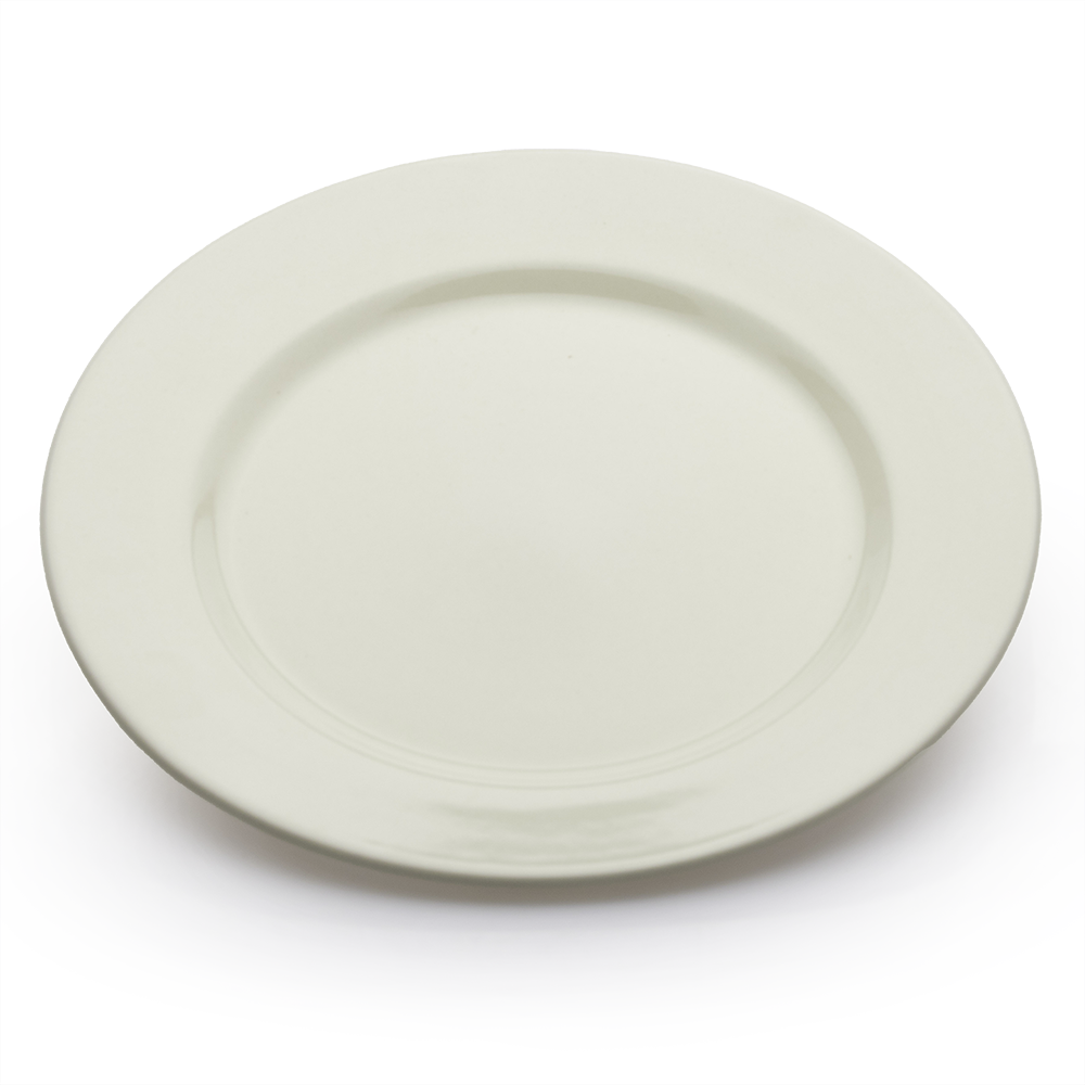 Plato Trinche 27 cm Nevada Blanco Loza