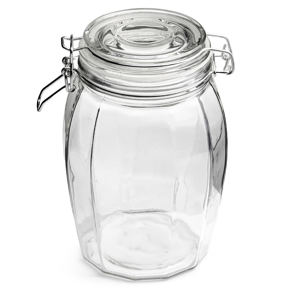 Brocal Hermético Barril 1.2L Vidrio Omibel - Imagen 2