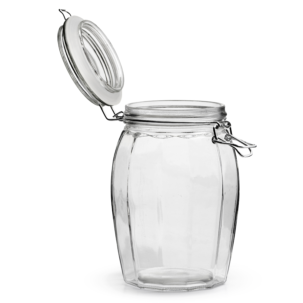 Brocal Hermético Barril 1.2L Vidrio Omibel - Imagen 3