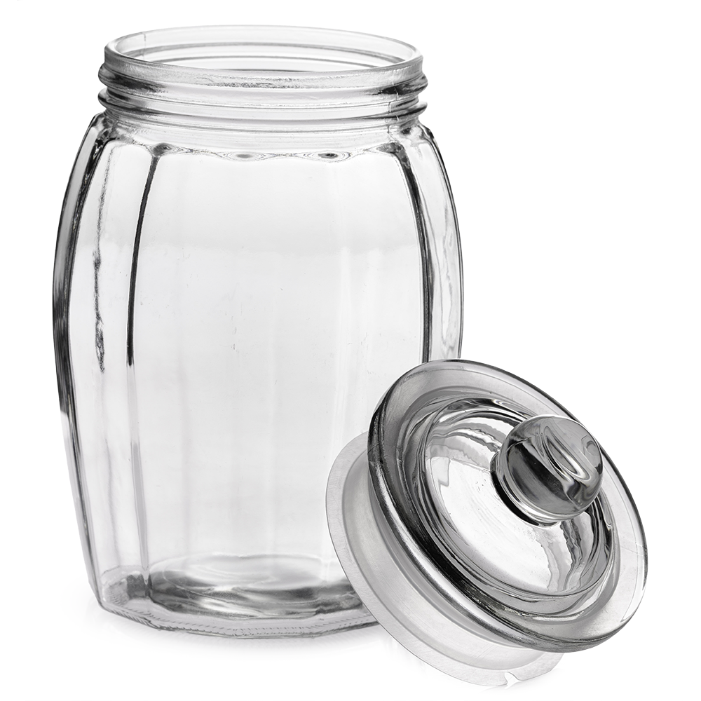 Frasco Hermético Labrado 1.2L Vidrio Omibel - Imagen 3