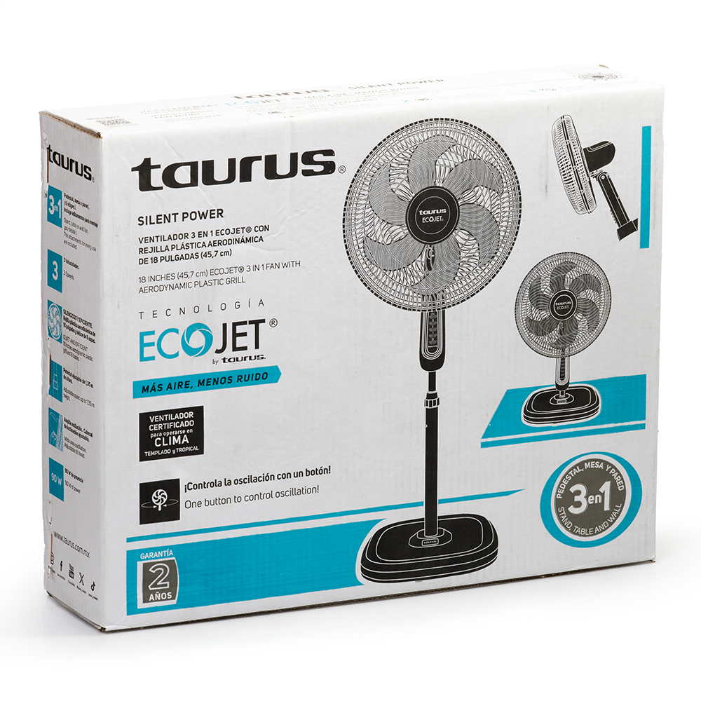 Ventilador Silent Power 3 en 1 18 Pulgadas Taurus - Imagen 6