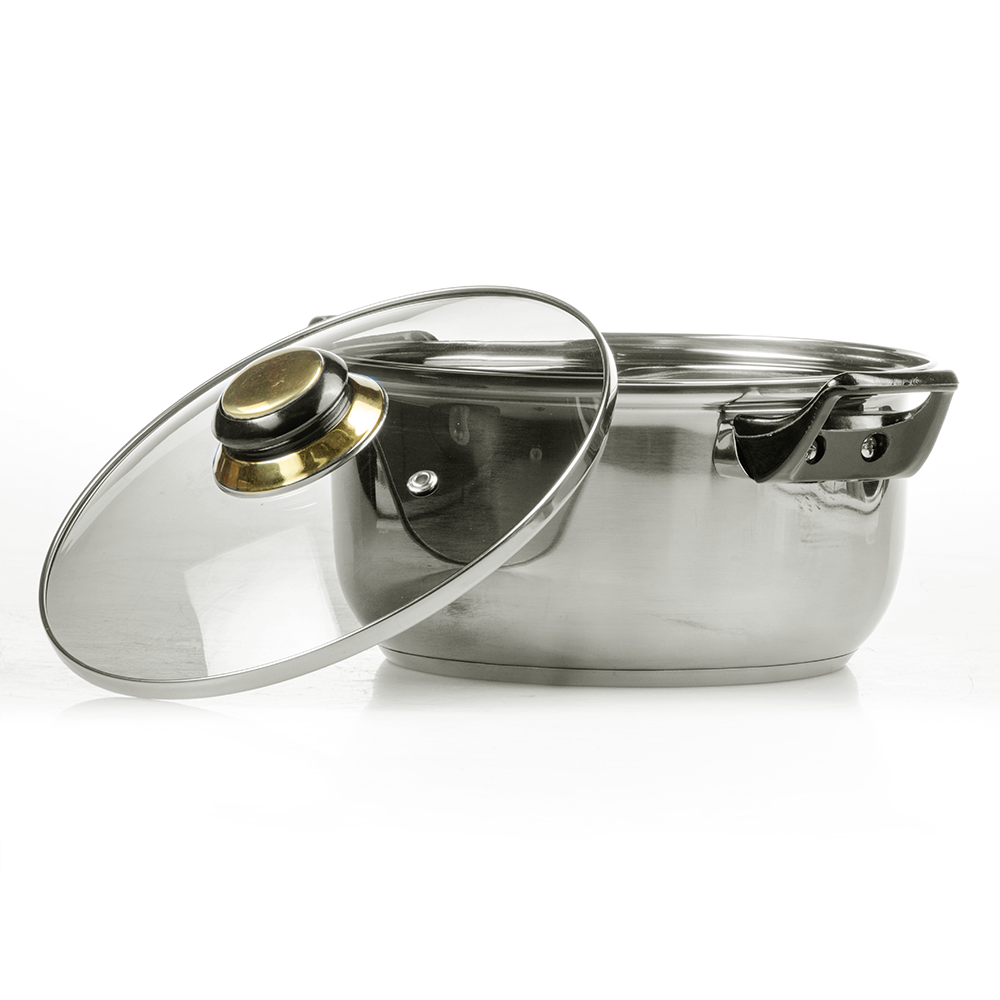 Batería de Cocina La Poblana 12 Piezas Acero Inoxidable Negra - Imagen 4