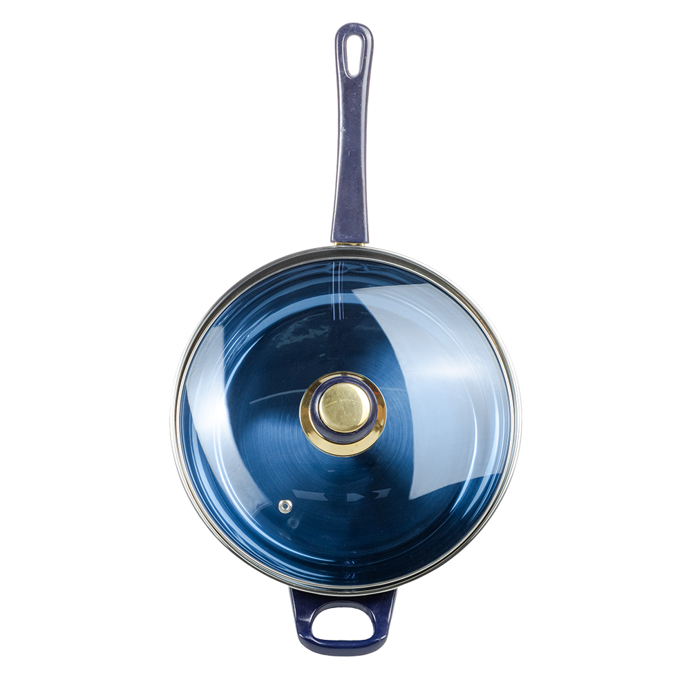 Batería de Cocina La Poblana 12 Piezas Acero Inoxidable Azul - Imagen 7