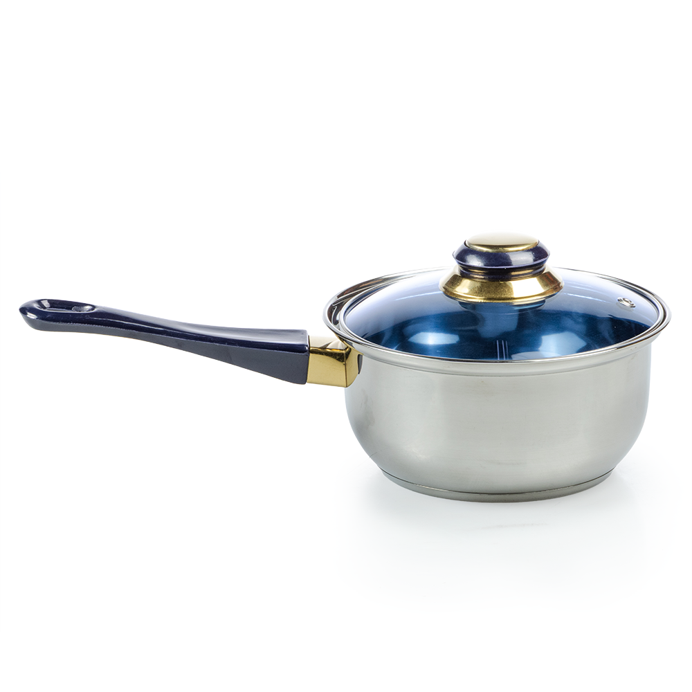 Batería de Cocina La Poblana 12 Piezas Acero Inoxidable Azul - Imagen 8