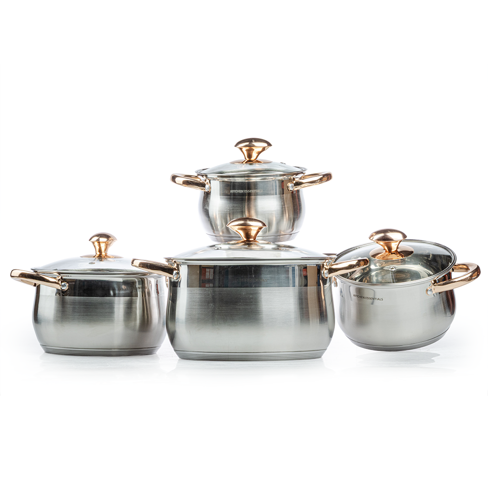 Juego de 4 Cacerolas Oporto Acero Inoxidable - Imagen 3