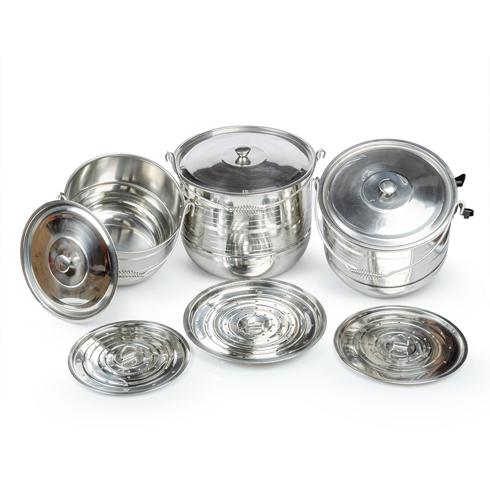 Juego de 3 Vaporeras Acero Inoxidable - Imagen 2