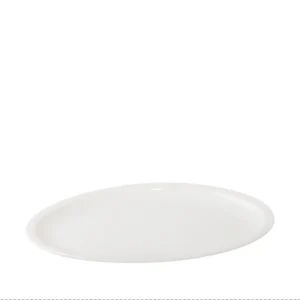 Plato Ovalado Blanco 34cm Melamina Távola