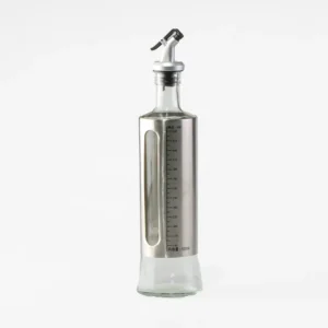 Vinagrera Aceitera de Vidrio y Acero Inoxidable 500ml