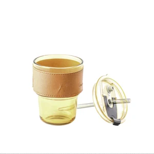 Vaso con Tapa 300ml Vidrio