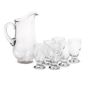 Juego 7 Piezas Clericot Vidrio Crisa