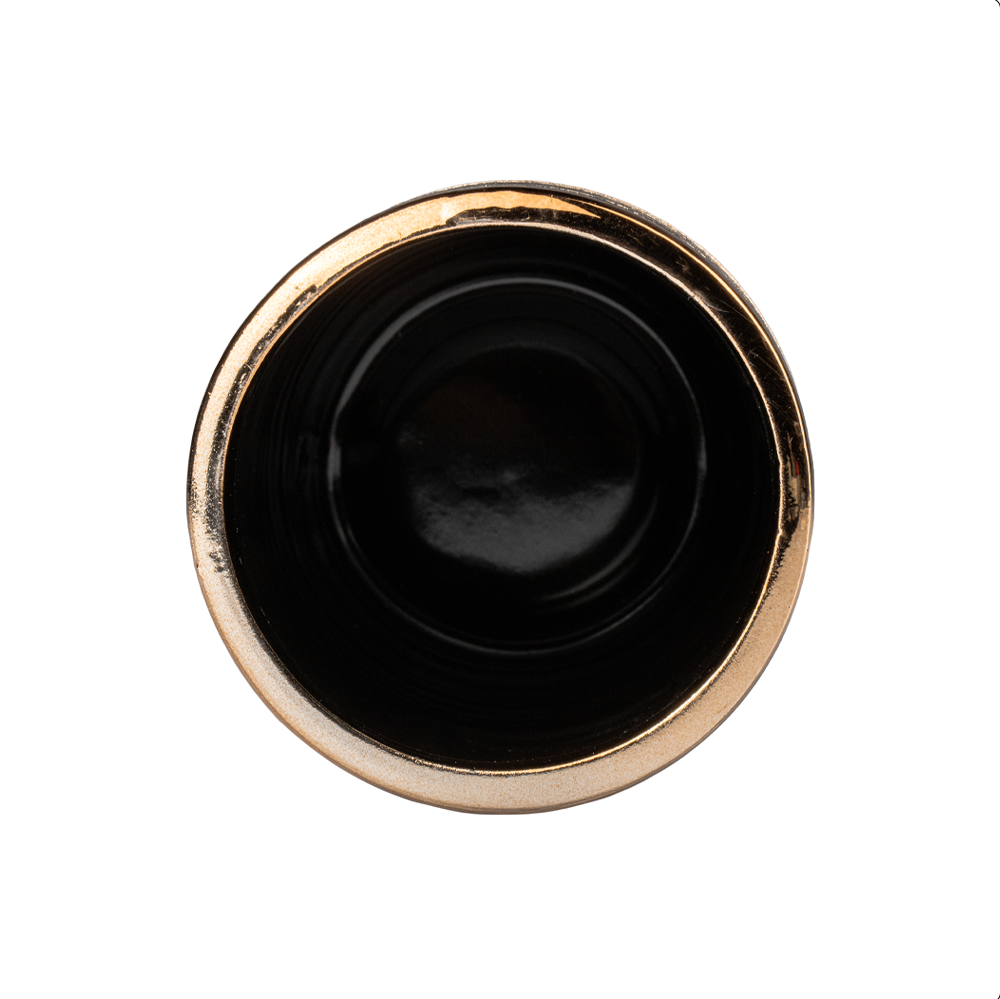 Vaso Portacepillos Dorado 11.5cm Cerámica Top Choice - Imagen 4