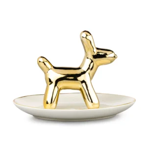 Joyero Perro Salchicha 13cm Porcelana Love And Lemons