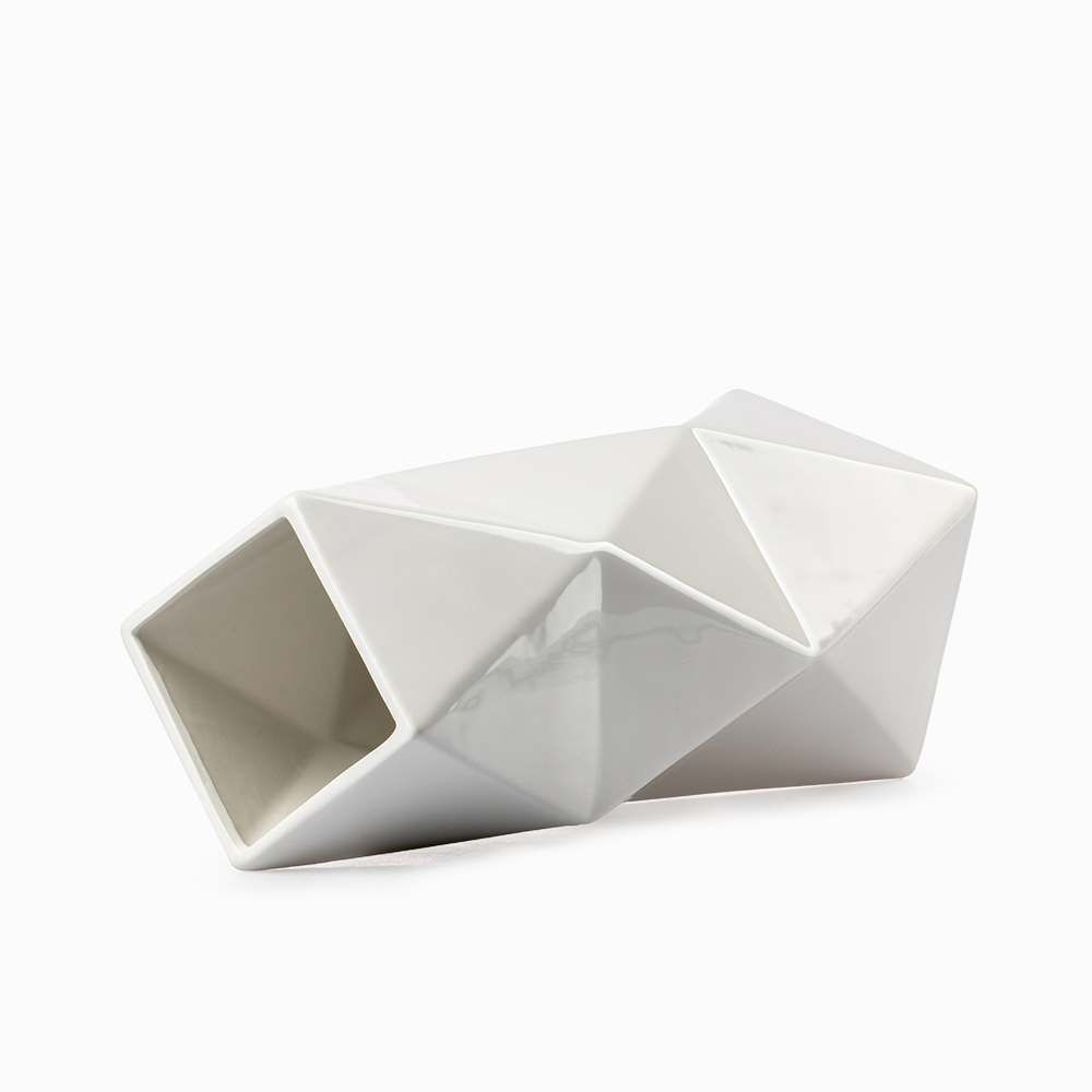 Jarrón Geométrico Grande Cerámica Love And Lemons - Imagen 3