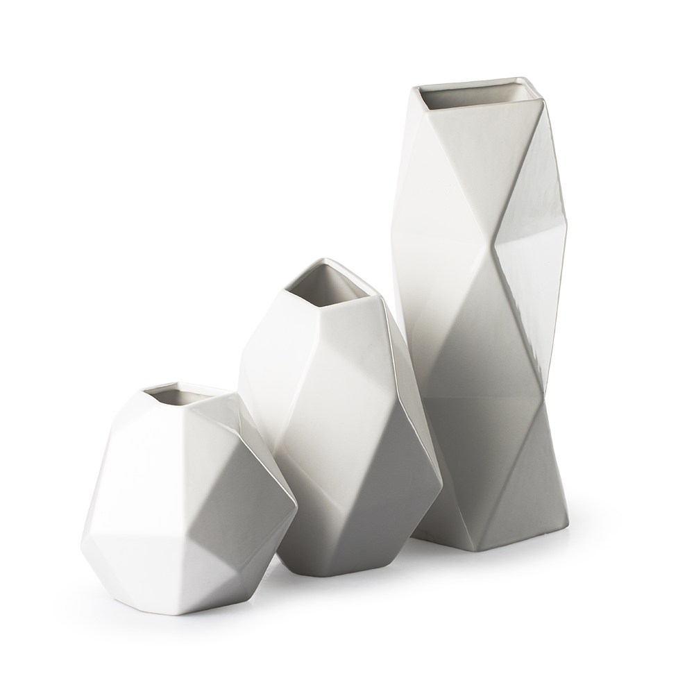 Jarrón Geométrico Grande Cerámica Love And Lemons - Imagen 5