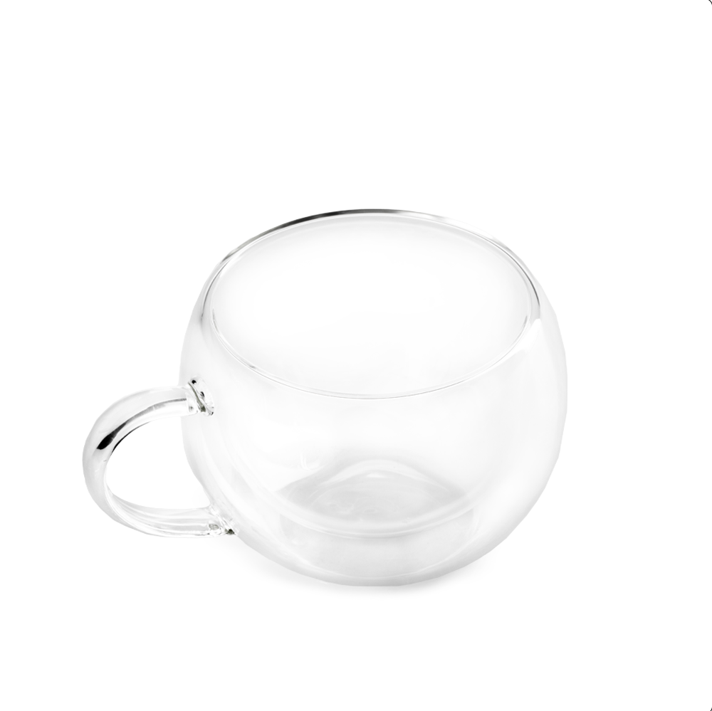 Juego De 2 Tazas Doble Pared 275ml Vidrio Nuvó - Imagen 2