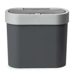 Contenedor De Basura Gris 2.8L Plástico Coza